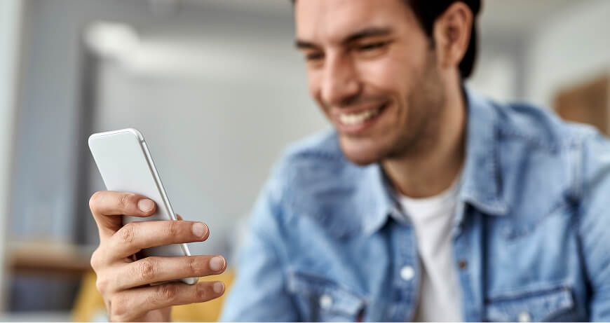 man with phone